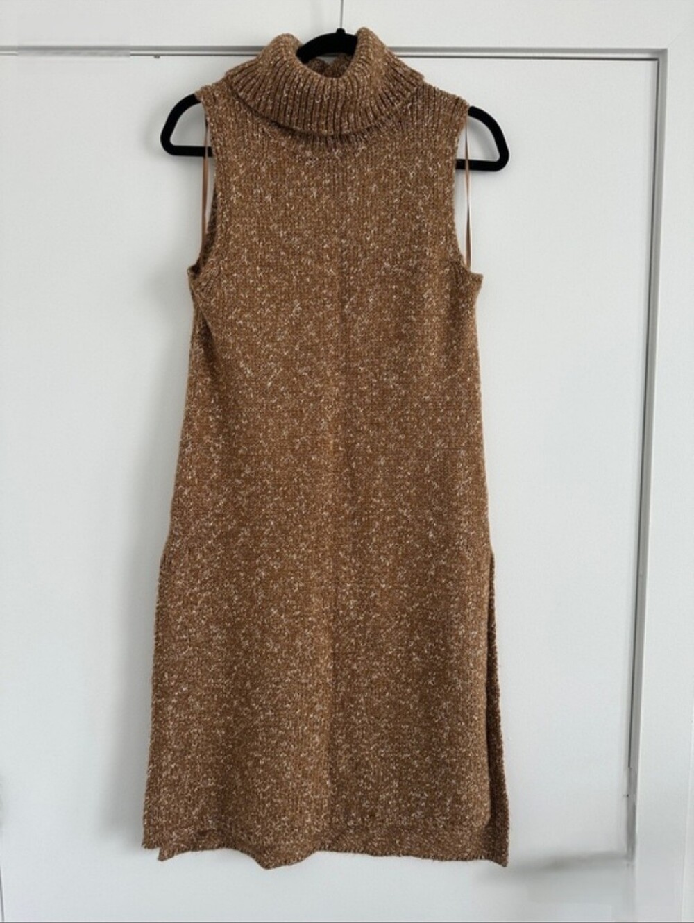 Anthropologie Sleeveless Turtleneck Knit Dress